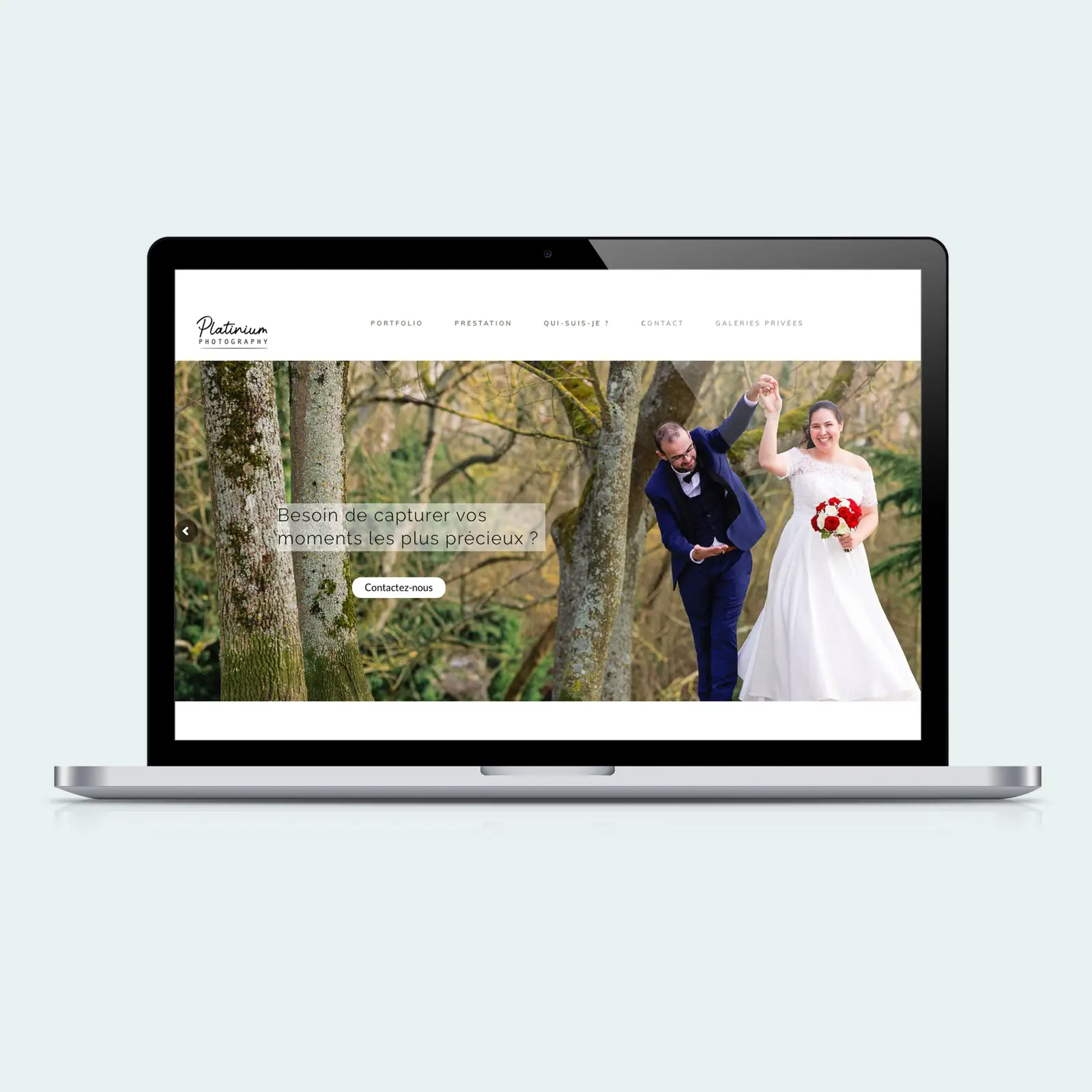 Site web Platinium Photography - photographe mariage, web design, graphiste Nancy