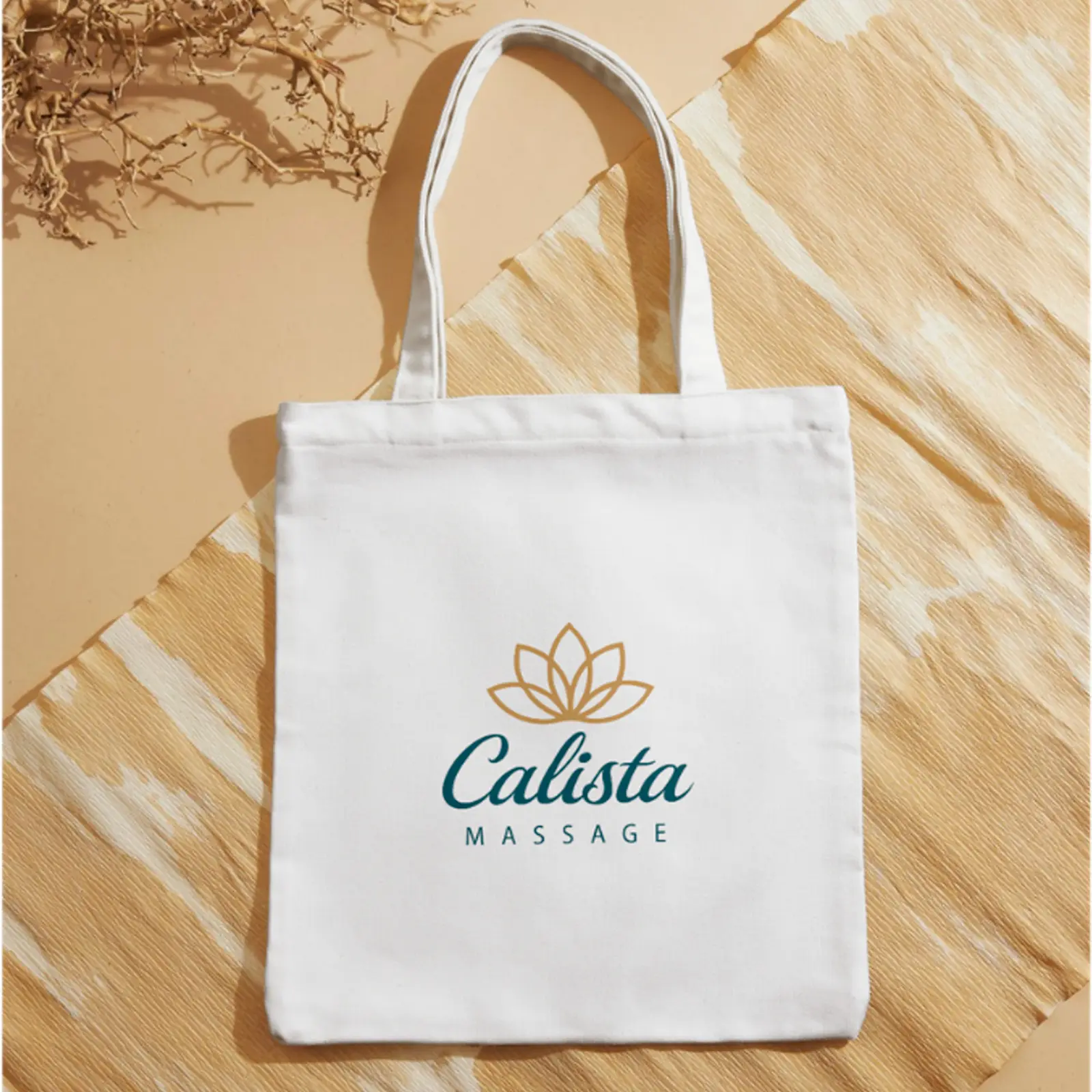 Tote bag Calista Massage - objet de marque bien-être, design Nancy